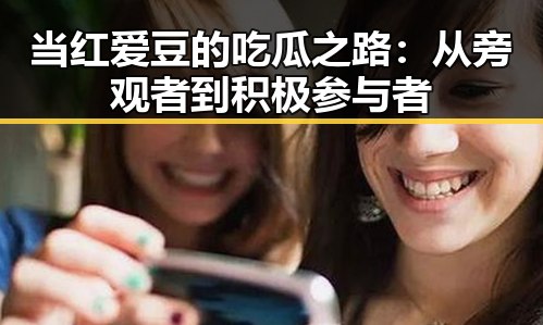 当红爱豆的吃瓜之路：从旁观者到积极参与者