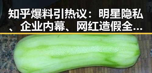 知乎爆料引热议:明星隐私、企业内幕、网红造假全曝光!